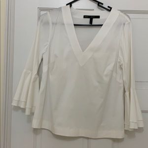 White poplin top